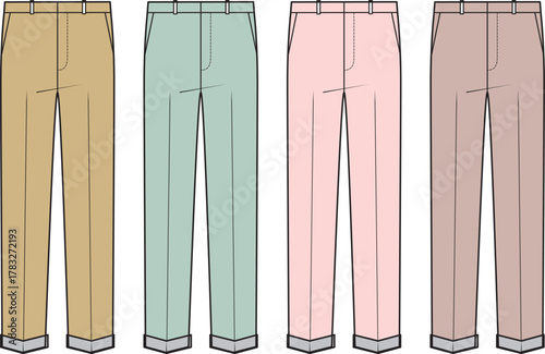 Set of Four Moccasin Shoes in Different Pastel Colors - Stylish Casual Footwear