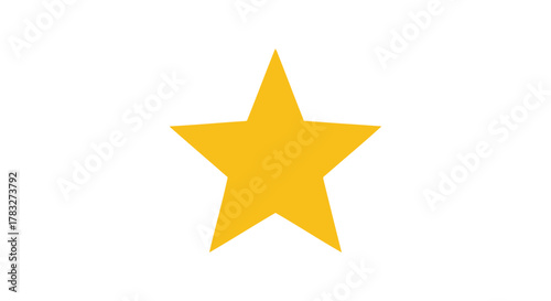 Simple Star Illustration Shining Symbol of Success and Achievement