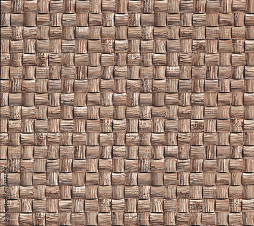 Fototapeta Naklejka Na Ścianę i Meble -  3D wooden.seamless pattern of wooden. wood panel design. abstract background.