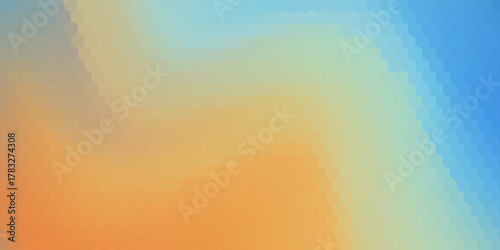 Abstract pastel gradient sky colors. Blurry blue and orange gradient colors. Soft pastel rainbow colors. Sunset or sunrise atmosphere background.