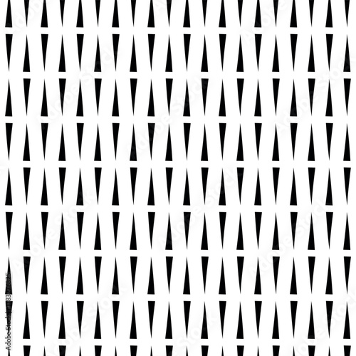 Seamless modern texture black and white colors. Geometric seamless  pattern. Repeating triangle.Abstract vector  illustration. Suitable pattern  for printing, fabric,  wallpaper. 