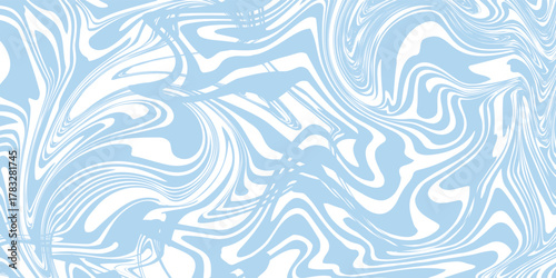 Abstract background seamless pattern with colorful waves. Trendy vector illustration in retro psychedelic style