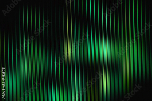 Abstract green lines background with blurred motion effects for modern design concepts