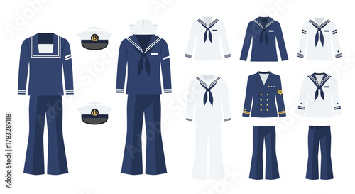 Navy Uniforms A Collection of Naval Attire.