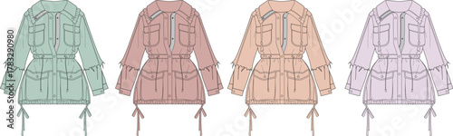 Fashionable Parka Design Variations A Stylish Collection of Feminine Outerwear