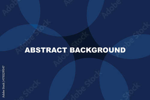 Abstract blue background with overlapping translucent circles creating a modern geometric pattern, subtle texture, and visual depth on a deep indigo backdrop, featuring the prominent white text "abstr