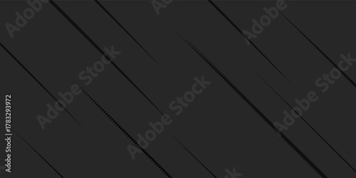 Premium background design with diagonal dynamic line pattern on black backdrop. Vector horizontal template for business banner, formal invitation, luxury voucher, prestigious gift certificate