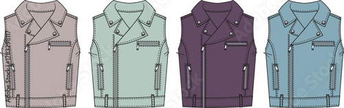 Stylish Biker Vest Collection Fashionable Casual Outerwear for Men and Women