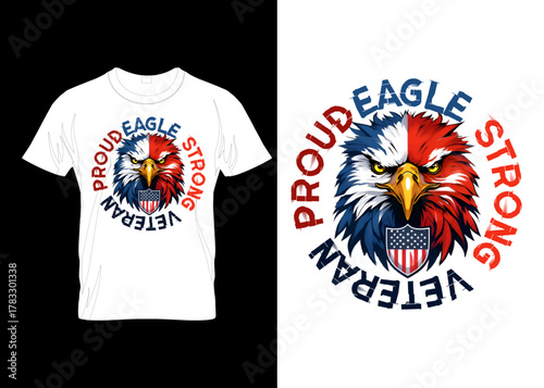 AMERICAN EAGLE veteran military vector custom hoodies T-SHIRT DESIGN tempalte