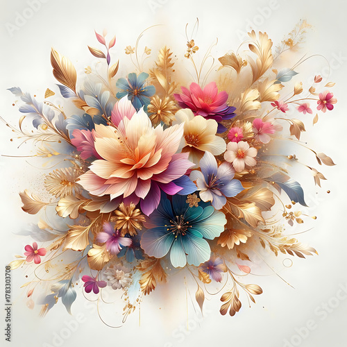 colorful floral background