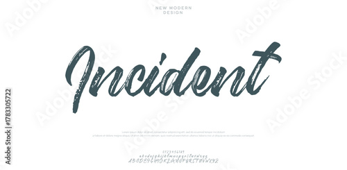 minimal alphabet capital lettering a to z font family
