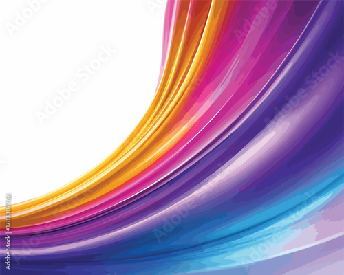 Fundo abstrato moderno com ondas fluidas e cores vibrantes, criando uma estética dinâmica e contemporânea para diversos designs.