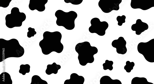 Seamless Cow Spots Pattern A Classic Animal Print Texture for Design Projects