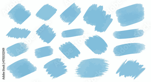 Watercolor Brush Strokes Light Blue Texture for Artistic Design