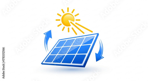Solar panel energy renewable power generation sun rays clean electricity sustainability innovation system