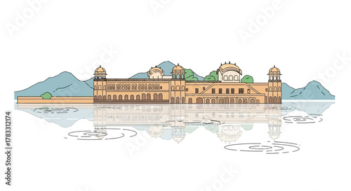 Jal Mahal Palace in Jaipur, India A Floating Wonder on Lake Man Sagar