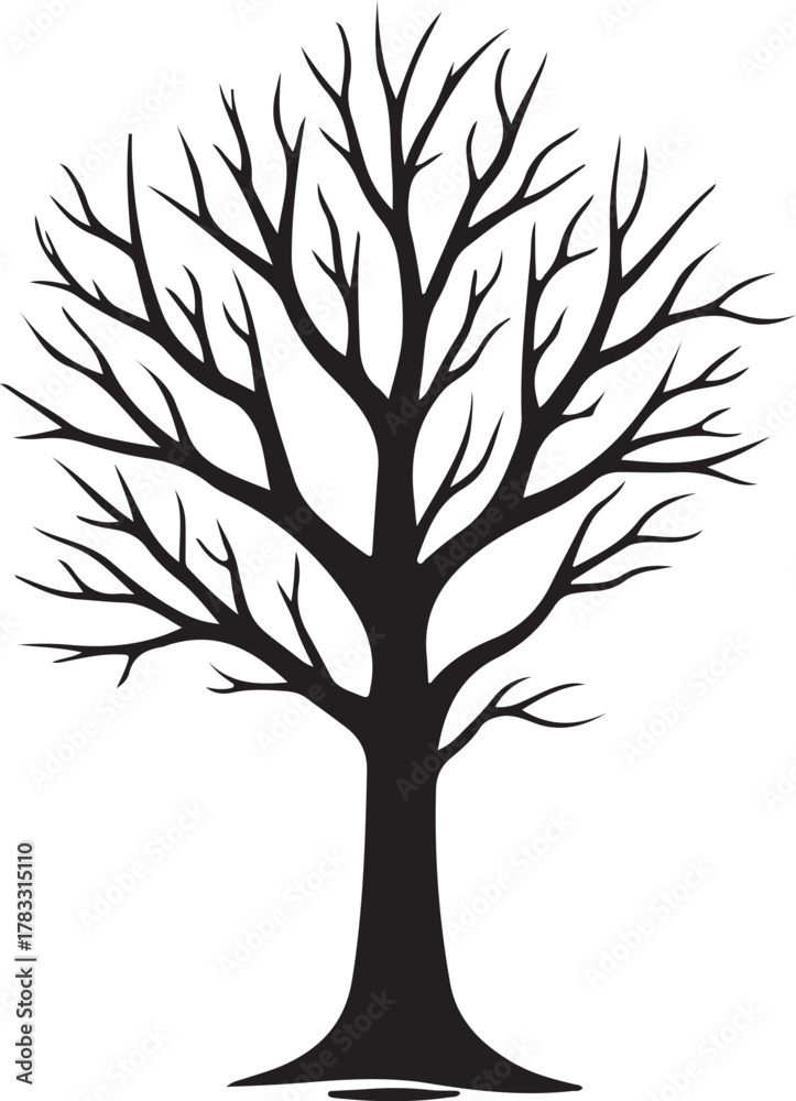 Obraz premium Black Tree SVG Bundle