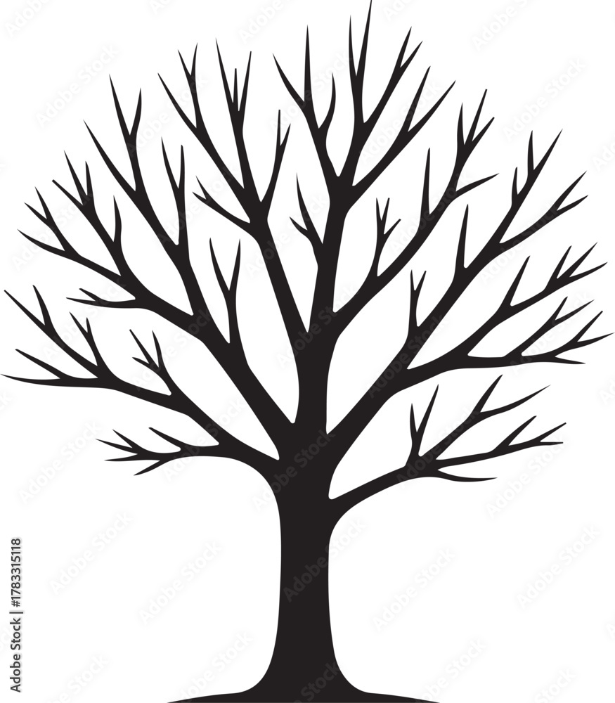 Obraz premium Black Tree SVG Bundle