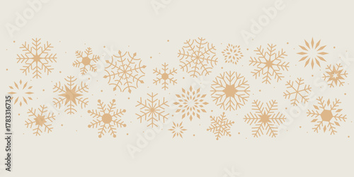 winter snowflake background, design element for christmas
