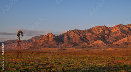 Windmill Flinders Ranges sunset