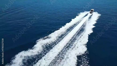 Speed boat on the sea