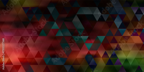 Abstract geometric background of triangles