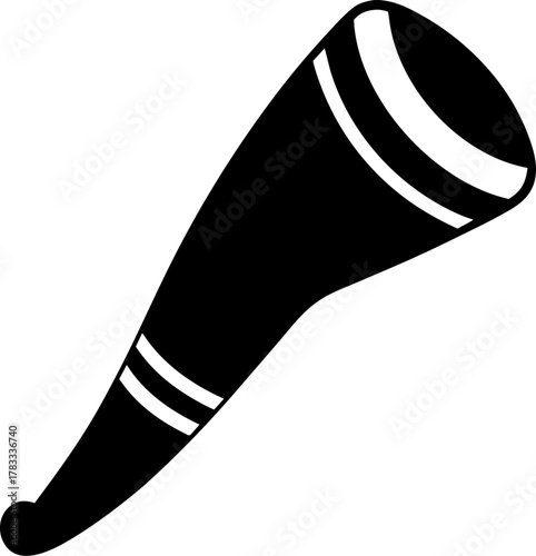 Shoe horn vector black and white icon , white background