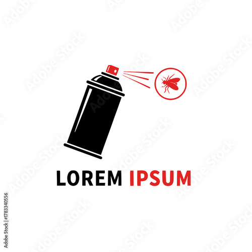 Insecticide Spray Icon Design Pest Control and Insect Repellent Logo for Home Protection
