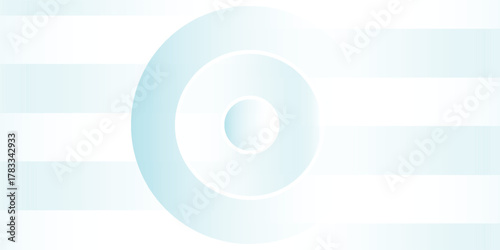 A minimalist abstract background with pale blue concentric circles on a white striped pattern.