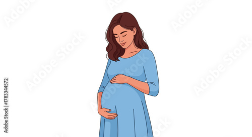 Expecting Mother A Gentle Illustration of Pregnancy, Maternity, and the Joy of Motherhood