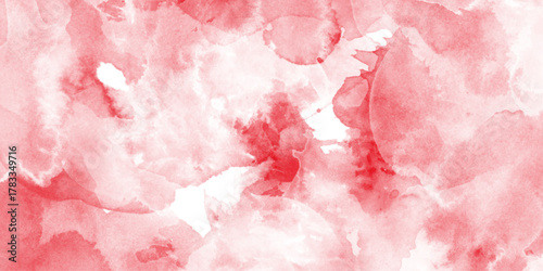 Abstract red watercolor background, abstract watercolor multilayer strip background dark red, abstract hot sunrise or burning fire colors illustration, soft fog or hazy warm fall or autumn colors. 