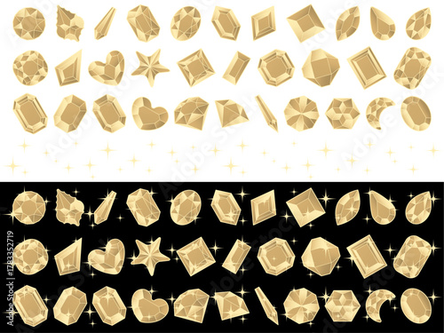 カットガラスP、光、7白金