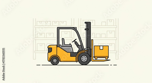 Forklift truck warehouse logistics equipment material handling machine vehicle industrial transportation delivery cargo 100
