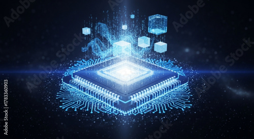 Computer chip processor technology ai artificial intelligence machine learning system network data 100