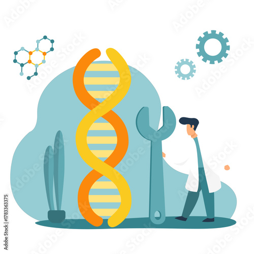 doctor with wrench trying to repair DAN