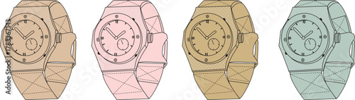 Watch Collection A Stylish Assortment of Timepieces in Various Colors and Designs