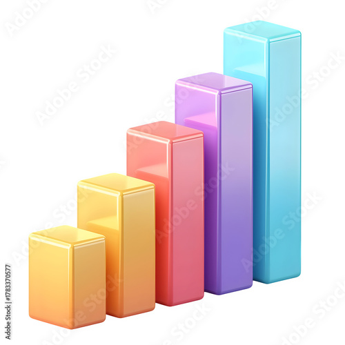 Free Download Vibrant bar graph showing steady upward growth and positive financial progress, perfect for business success visuals. - GFXLoad