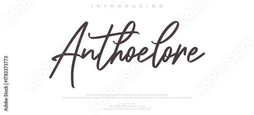 A romantic and soft cursive typeface with graceful lines, often used for wedding invitations and personal projects.