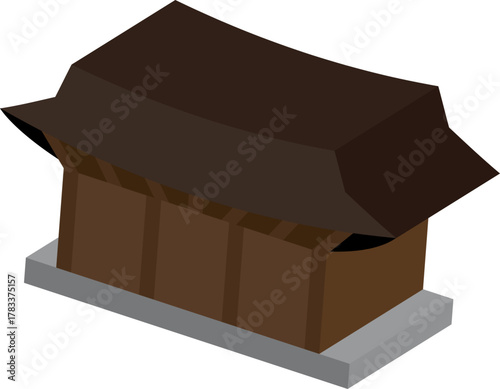 입체 한옥 가옥 전통집 집