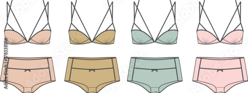 Elegant Lingerie Set Seamless Style & Comfort in Pastel Shades