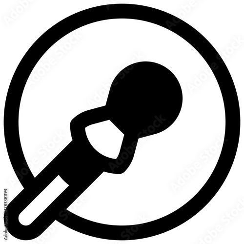 Tabor drum. Outlined stroke vector icon with black-filled details.