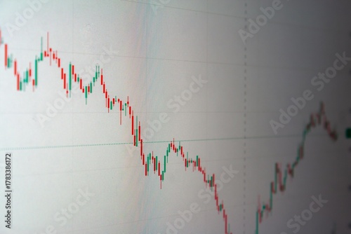 stock graph and business