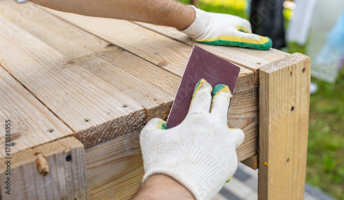 Tableau sur toile Tools for sanding wood