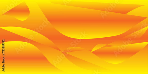 Abstract orange background with smooth, flowing curves. The background features vibrant orange hues and a soft, wavy texture. Gradient flowy background. Orange background.