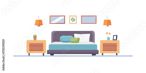 Modern Master Bedroom.