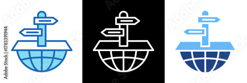 Directions triplestyle icon