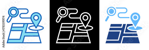 Geolocation triplestyle icon