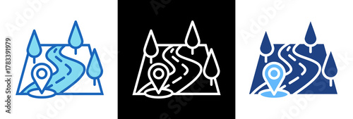 Path triplestyle icon