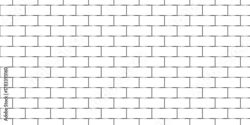 White brick wall background. architecture construction stone block brick wallpaper. seamless building cement concrete wall grunge background.	