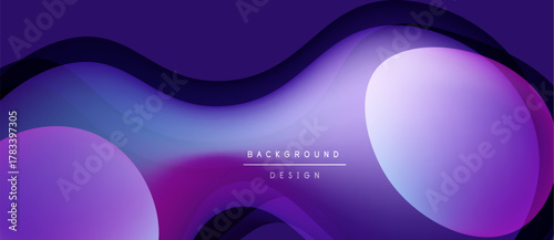 Abstract purple waves, smooth gradients, modern design. Minimalist composition with text overlay, elegant backdrop.